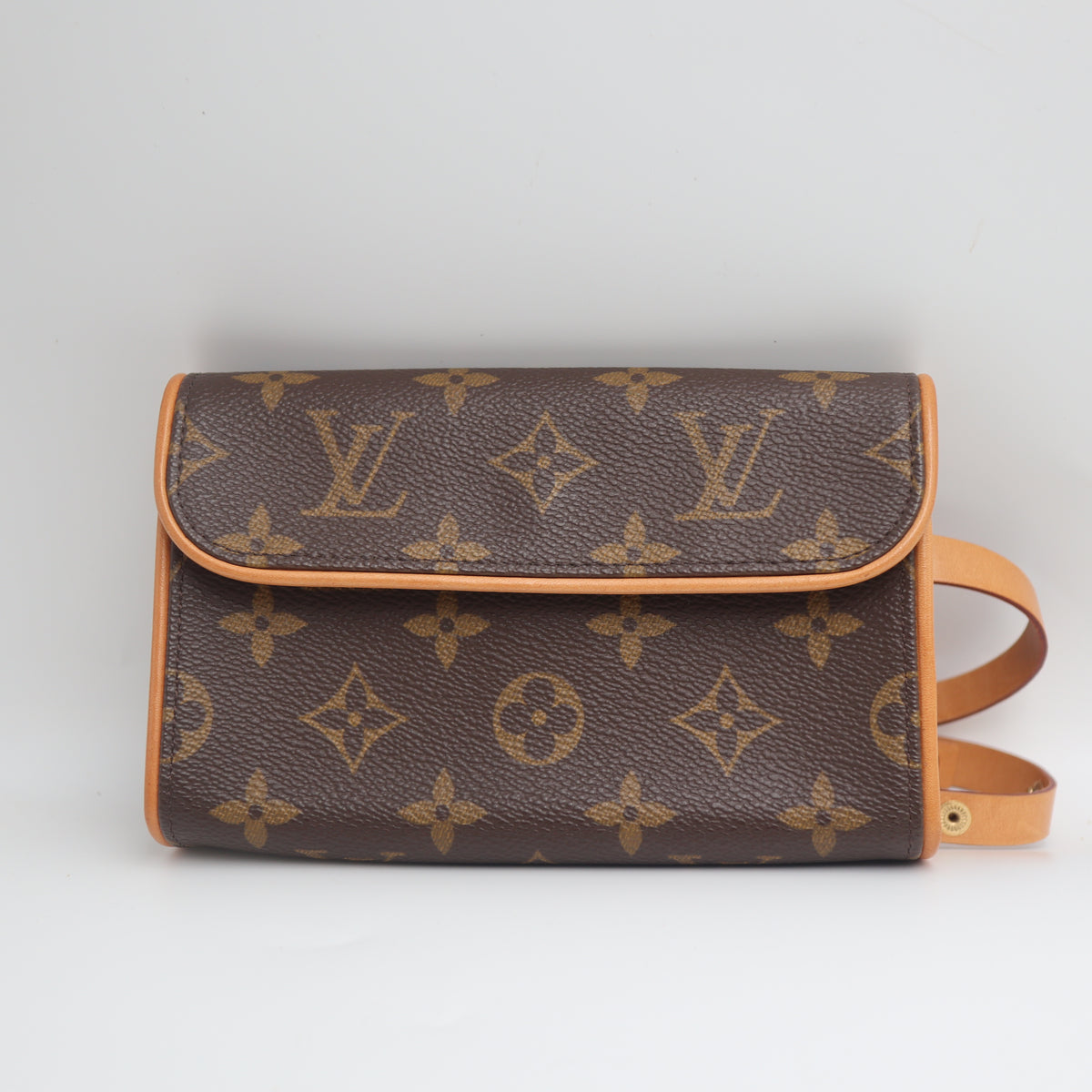 Pre-Owned #71454 Louis Vuitton Monogram Pochette Florentine Clutch bag waist belt XS M51855