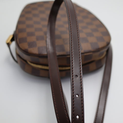 Pre-Owned #71002 Louis Vuitton Damier Ipanema PM Crossbody Bag N51294