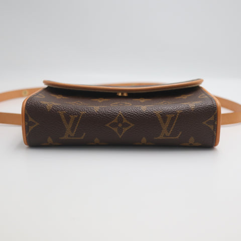 Pre-Owned #71454 Louis Vuitton Monogram Pochette Florentine Clutch bag waist belt XS M51855