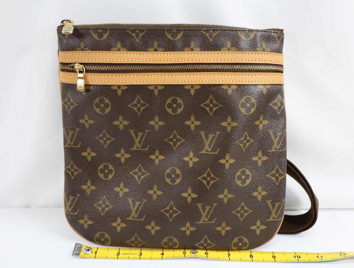 Pre-Owned #BP35124 Louis Vuitton Monogram Pochette Bosphore Crossbody Shoulder Bag M40044