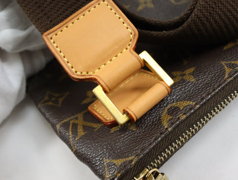 Pre-Owned #BP35124 Louis Vuitton Monogram Pochette Bosphore Crossbody Shoulder Bag M40044