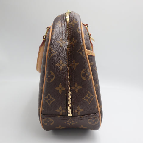 Pre-Owned #71398 Louis Vuitton Monogram Trueville Handbag Brown M42228