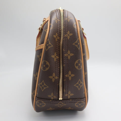 Pre-Owned #71398 Louis Vuitton Monogram Trueville Handbag Brown M42228