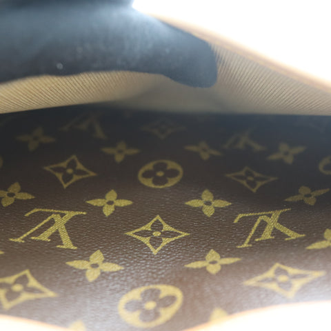 Pre-Owned #71398 Louis Vuitton Monogram Trueville Handbag Brown M42228