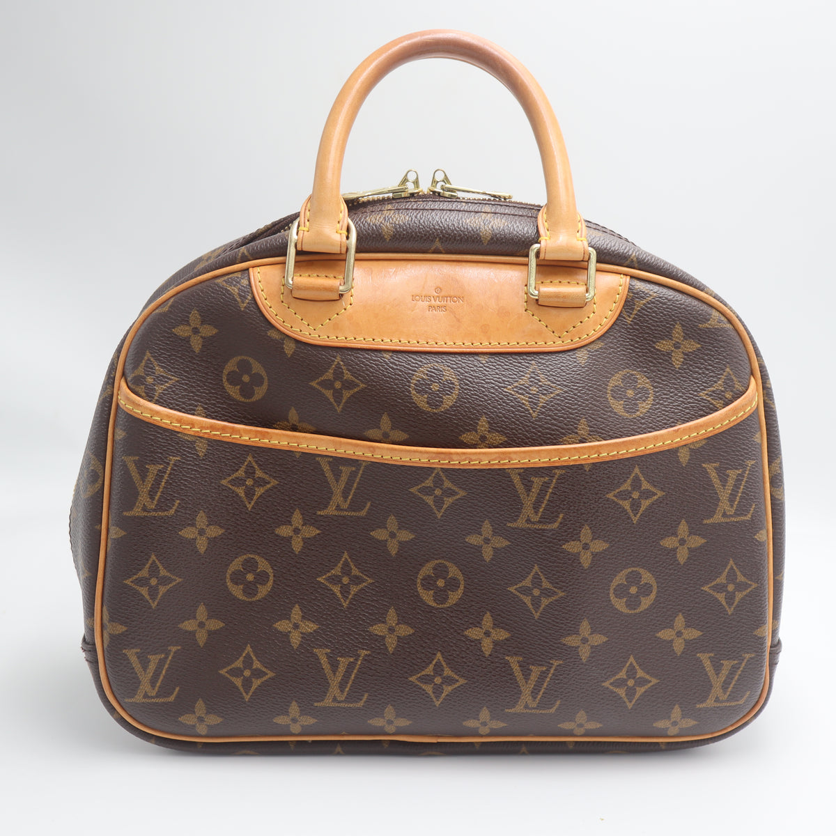 Pre-Owned #71450 Louis Vuitton Monogram Trueville Handbag Brown M42228