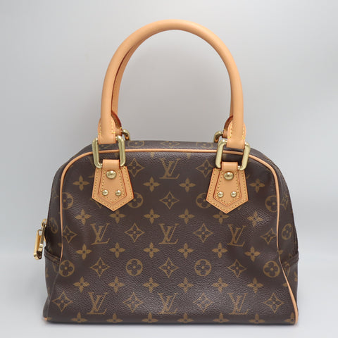 Pre-Owned #71759#Final Sale Louis Vuitton Monogram Manhattan PM Hand Bag