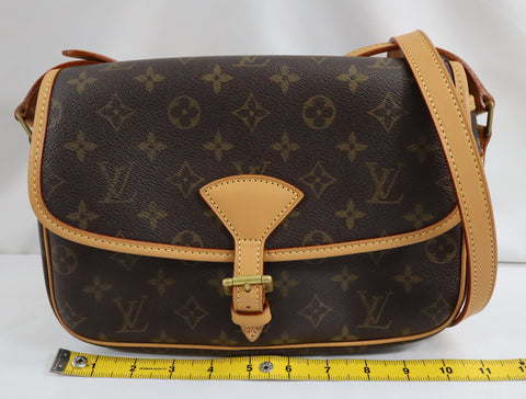 Pre-Owned #BP2188 Louis Vuitton Monogram Sologne Crossbody Bag Brown M42250