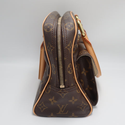 Pre-Owned #71759#Final Sale Louis Vuitton Monogram Manhattan PM Hand Bag