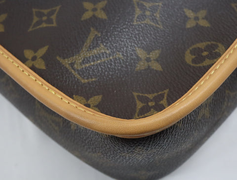 Pre-Owned #BP2188 Louis Vuitton Monogram Sologne Crossbody Bag Brown M42250