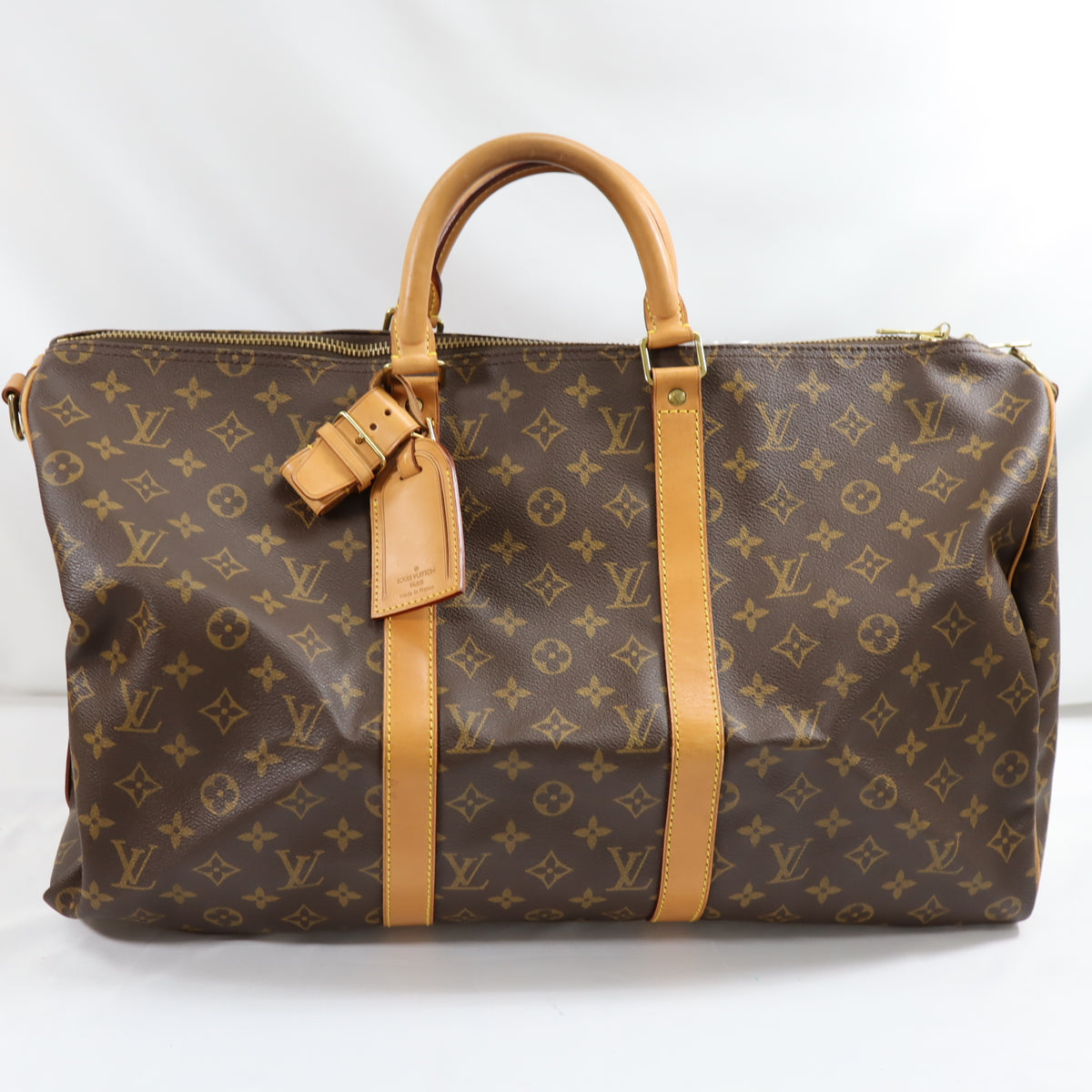 Pre-Owned #72495 Louis Vuitton Monogram Keepall Bandouliere 50 Travel Bag Boston Bag M41416