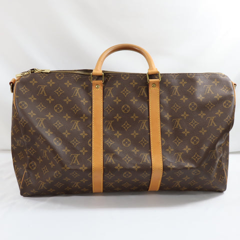 Pre-Owned #72495 Louis Vuitton Monogram Keepall Bandouliere 50 Travel Bag Boston Bag M41416