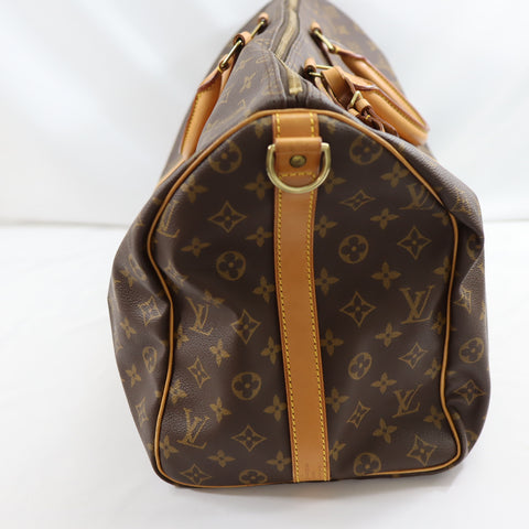 Pre-Owned #72495 Louis Vuitton Monogram Keepall Bandouliere 50 Travel Bag Boston Bag M41416