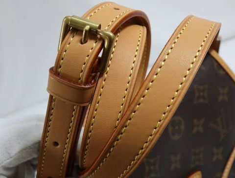 Pre-Owned #BP2188 Louis Vuitton Monogram Sologne Crossbody Bag Brown M42250