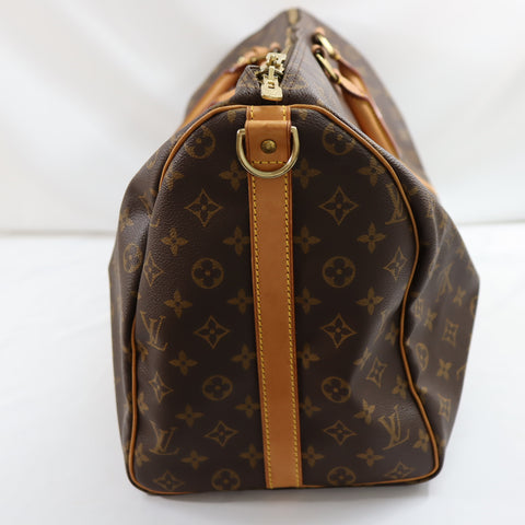 Pre-Owned #72495 Louis Vuitton Monogram Keepall Bandouliere 50 Travel Bag Boston Bag M41416