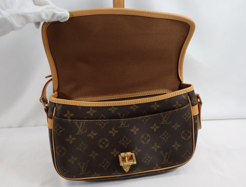 Pre-Owned #BP2188 Louis Vuitton Monogram Sologne Crossbody Bag Brown M42250