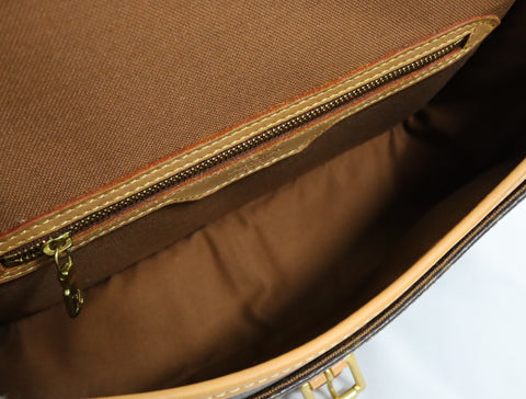 Pre-Owned #BP2188 Louis Vuitton Monogram Sologne Crossbody Bag Brown M42250