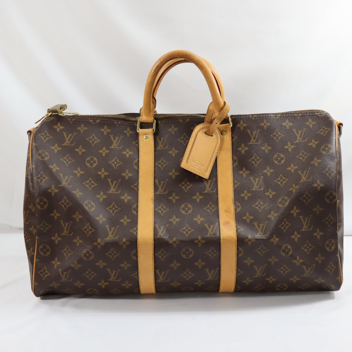 Pre-Owned #72512 Louis Vuitton Monogram Keepall Bandouliere 50 Travel Bag Boston Bag M41416