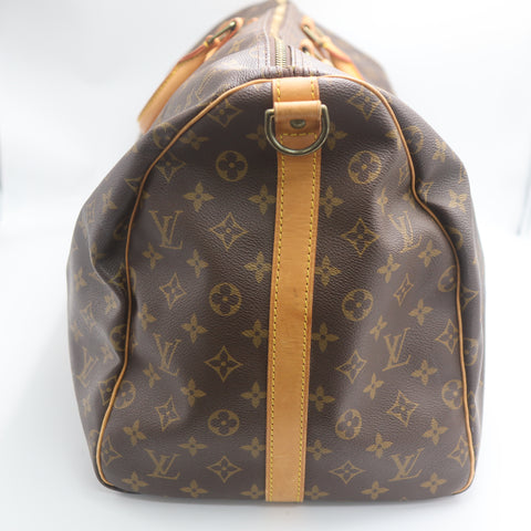 Pre-Owned #71305 Louis Vuitton Monogram Keepall Bandouliere 55 Travel Bag Boston Bag M41414