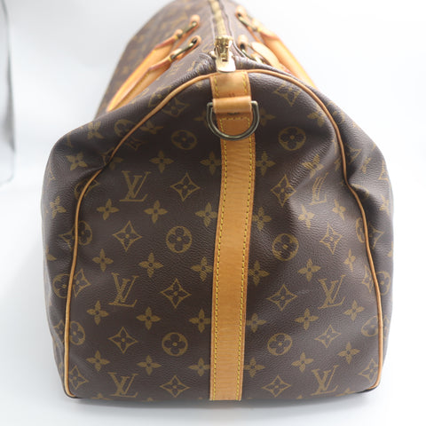 Pre-Owned #71305 Louis Vuitton Monogram Keepall Bandouliere 55 Travel Bag Boston Bag M41414