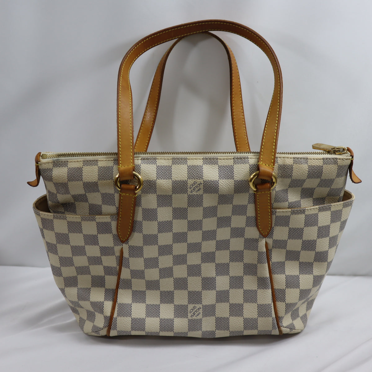 Pre-Owned #72557 Louis Vuitton Damier Azur Totally PM Tote Bag N51261