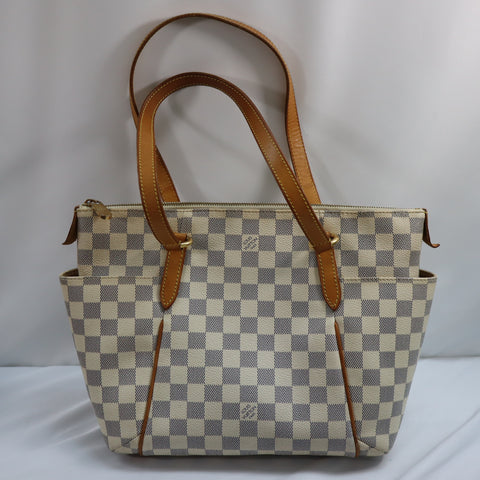 Pre-Owned #72557 Louis Vuitton Damier Azur Totally PM Tote Bag N51261