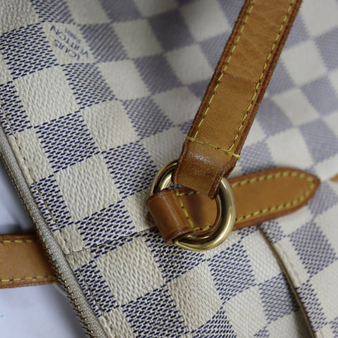 Pre-Owned #72557 Louis Vuitton Damier Azur Totally PM Tote Bag N51261