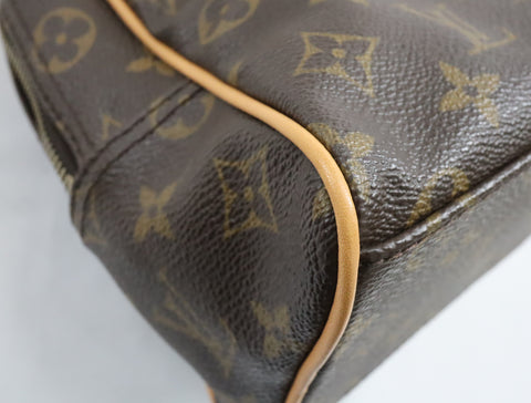 Pre-Owned #BP3327 Louis Vuitton Monogram Manhattan PM Hand Bag Brown M40026