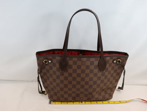 Pre-Owned #BP37297 Louis Vuitton Damier Neverfull PM Tote Bag N51109