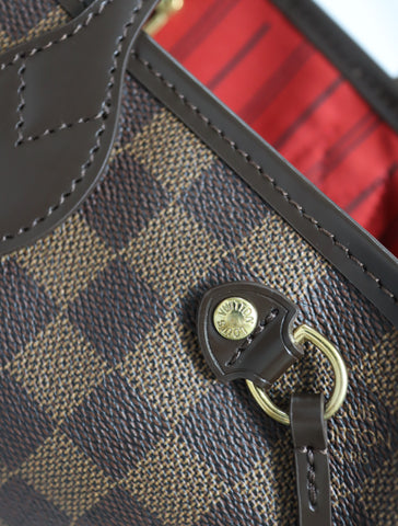 Pre-Owned #BP37297 Louis Vuitton Damier Neverfull PM Tote Bag N51109