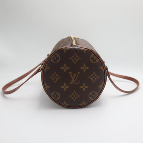 Pre-Owned #71517 Louis Vuitton Monogram  Papillon 26 Old Handbag Brown M51366