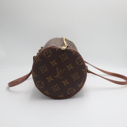 Pre-Owned #71517 Louis Vuitton Monogram  Papillon 26 Old Handbag Brown M51366