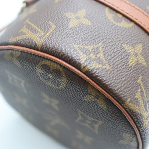 Pre-Owned #71517 Louis Vuitton Monogram  Papillon 26 Old Handbag Brown M51366