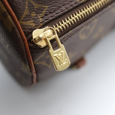 Pre-Owned #71517 Louis Vuitton Monogram  Papillon 26 Old Handbag Brown M51366