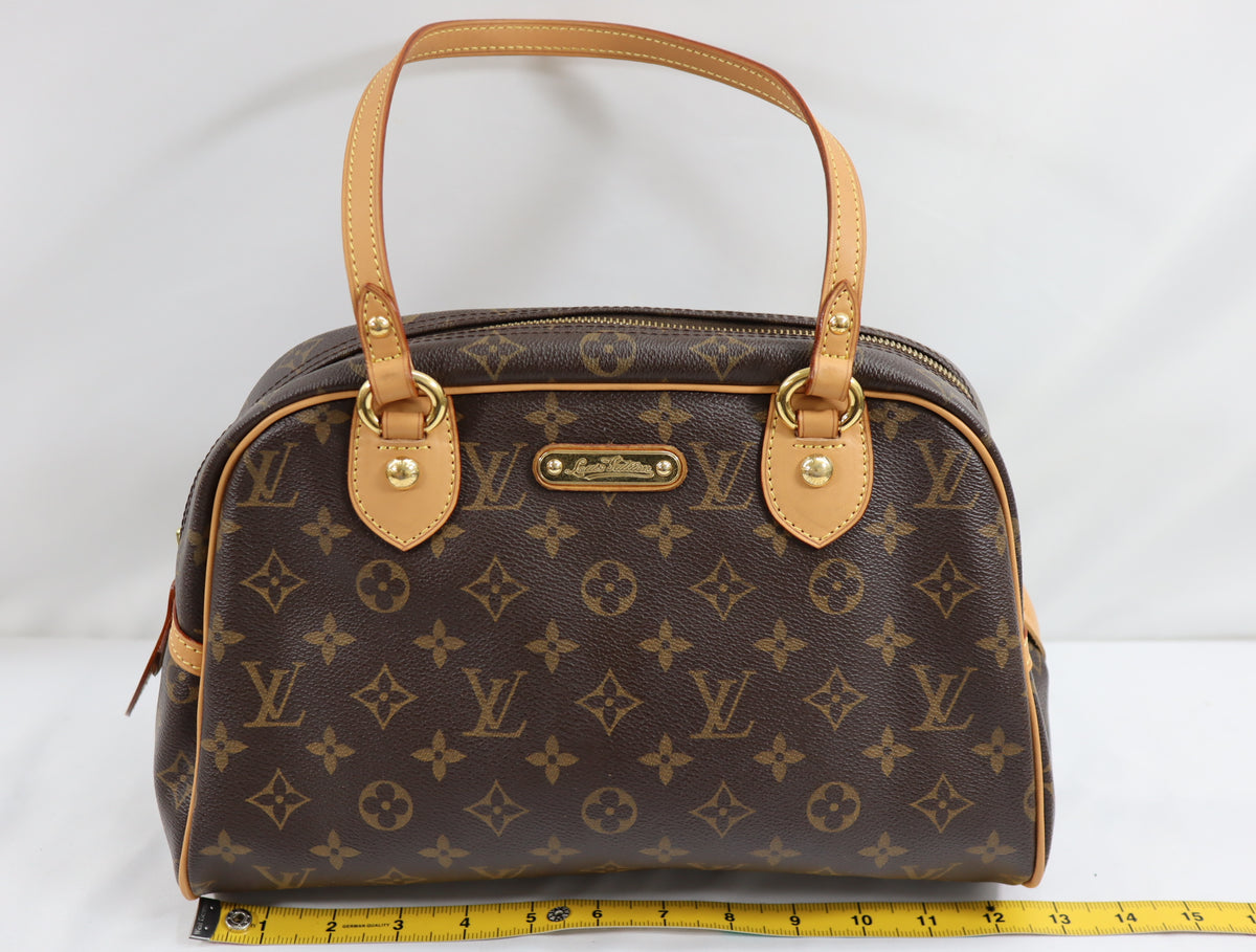 Pre-Owned #BP63350 Louis Vuitton Monogram Montorgueil PM Shoulder Bag Brown M95565