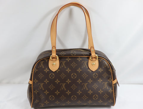 Pre-Owned #BP63350 Louis Vuitton Monogram Montorgueil PM Shoulder Bag Brown M95565