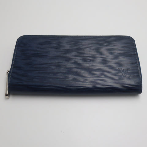 Pre-Owned #71461 Louis Vuitton Epi Zippy Wallet Long Wallet Andigo Blue M60307