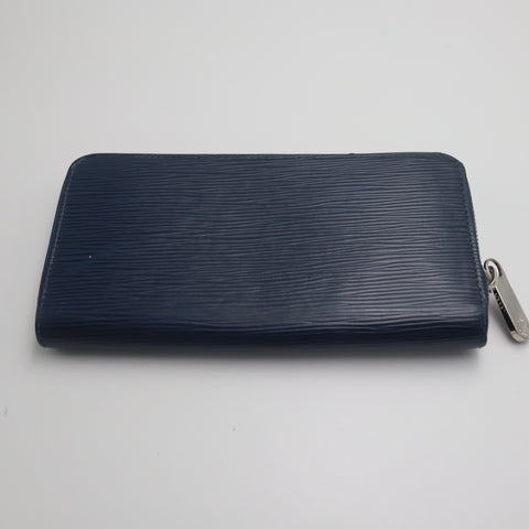 Pre-Owned #71461 Louis Vuitton Epi Zippy Wallet Long Wallet Andigo Blue M60307