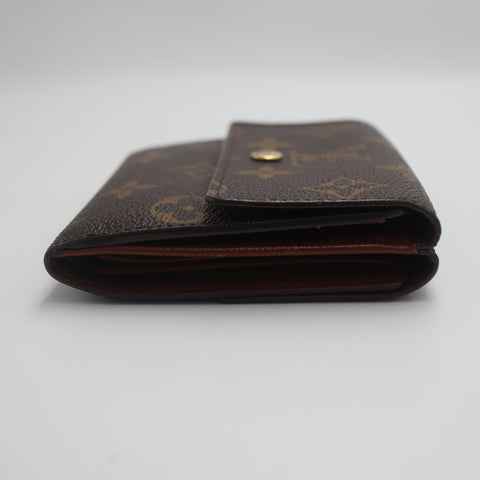 Pre-Owned #71484 Louis Vuitton Monogram Porte Monnaie Billet Carte Credit Trifold Wallet Elise M61652