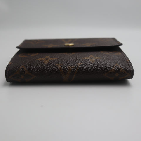 Pre-Owned #71484 Louis Vuitton Monogram Porte Monnaie Billet Carte Credit Trifold Wallet Elise M61652