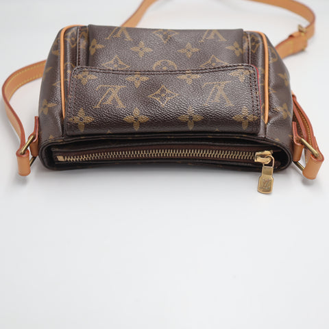 Pre-Owned #BP 704091 Louis Vuitton Monogram Viva Cite PM Crossbody Bag Brown M51165