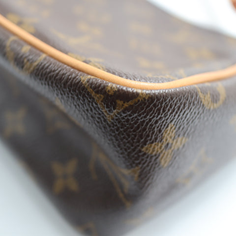 Pre-Owned #BP 704091 Louis Vuitton Monogram Viva Cite PM Crossbody Bag Brown M51165
