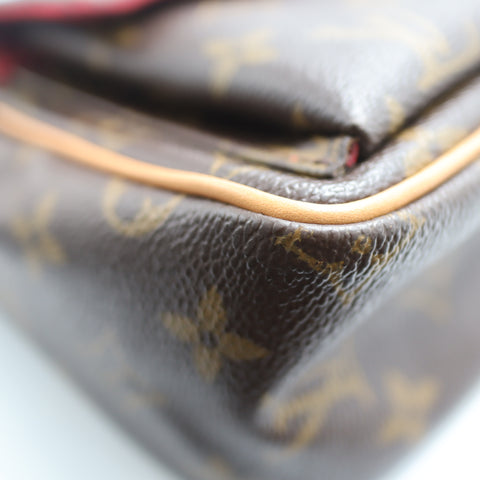 Pre-Owned #BP 704091 Louis Vuitton Monogram Viva Cite PM Crossbody Bag Brown M51165