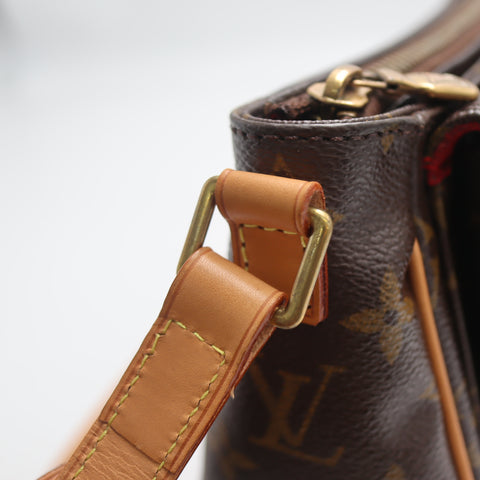 Pre-Owned #BP 704091 Louis Vuitton Monogram Viva Cite PM Crossbody Bag Brown M51165