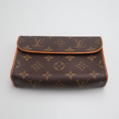 Pre-Owned #71491 Louis Vuitton Monogram Pochette Florentine clutch bag No waist belt M51855