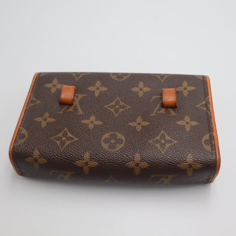 Pre-Owned #71491 Louis Vuitton Monogram Pochette Florentine clutch bag No waist belt M51855