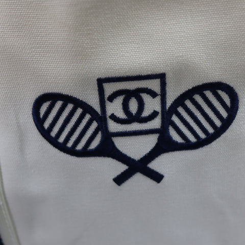 Pre-Owned #23036 CHANEL Sports Line Tote Bag Tennis Tote Shoulder Bag Racket Pattern