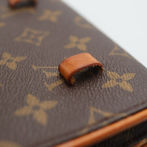 Pre-Owned #71491 Louis Vuitton Monogram Pochette Florentine clutch bag No waist belt M51855