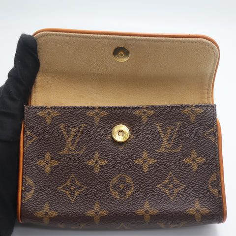 Pre-Owned #71491 Louis Vuitton Monogram Pochette Florentine clutch bag No waist belt M51855