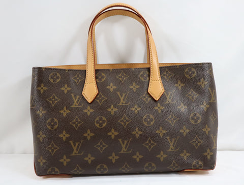Pre-Owned #BP2711 Louis Vuitton Monogram Wilshire PM Tote Bag Handbag M45643