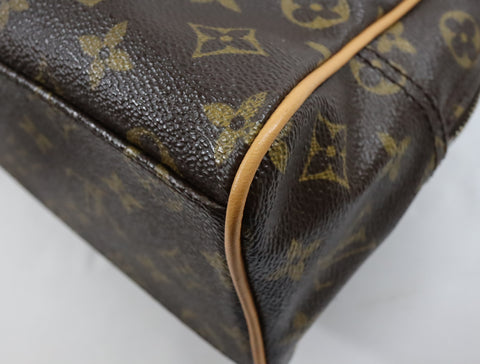 Pre-Owned #BP2540 Louis Vuitton Monogram Manhattan PM Hand Bag Brown M40026